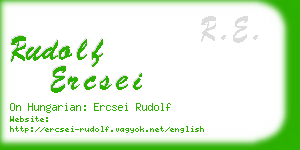 rudolf ercsei business card